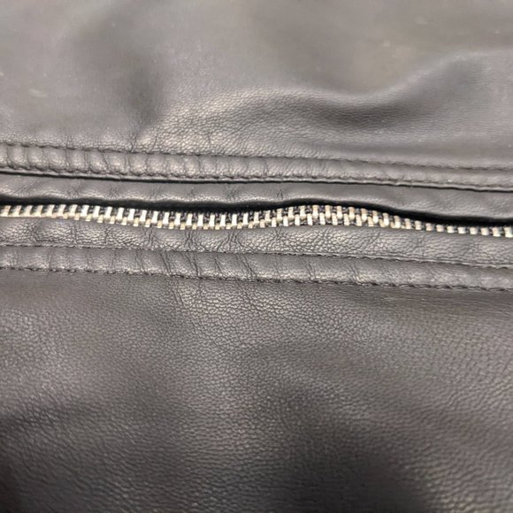 Men's Urban Black Leather Jacket (L/G) - Picture 7 of 12